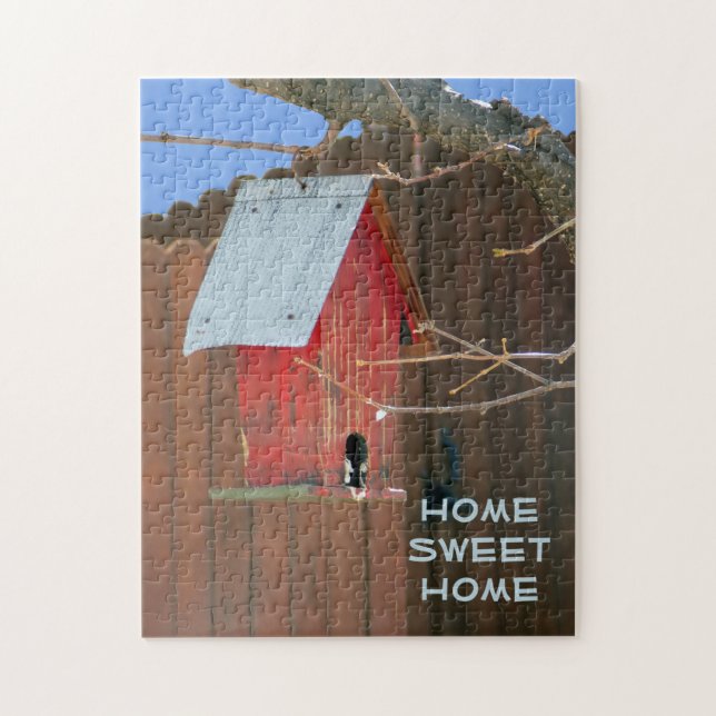 Red Birdhouse Puzzle (Vertikal)