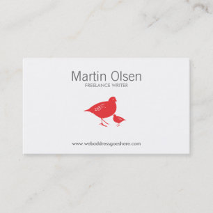 RED BIRDS Business Card Visitenkarte