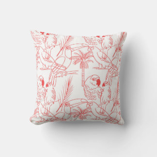 Red birds pillow kissen