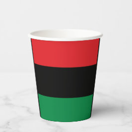 Red Black and Green Paper Cups Pappbecher