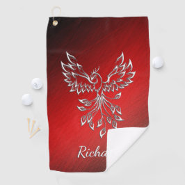 Red Black Ashes und Phoenix Golfhandtuch