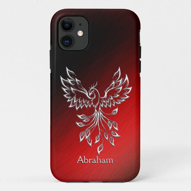 Red Black Ashes und Phoenix Personal Case-Mate iPhone Hülle (Rückseite)