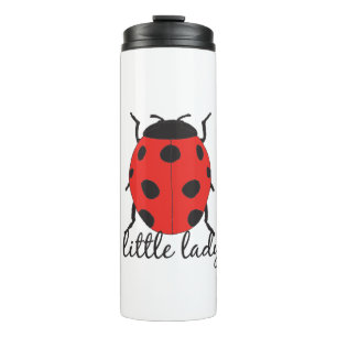 Red & Black Baby Ladybug Niedlich Red Ladybug Inse Thermosbecher