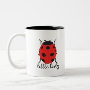 Red & Black Baby Ladybug Niedlich Red Ladybug Inse Zweifarbige Tasse
