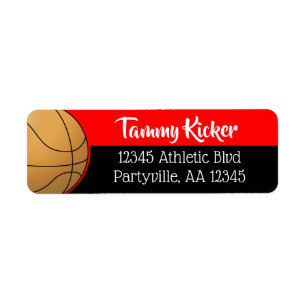 Red & Black Basketball-Adresse