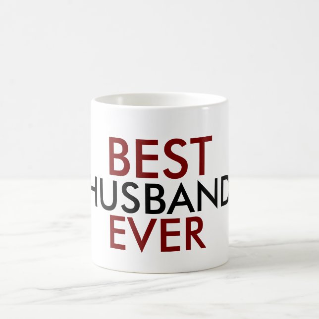 Red Black Best Husband jemals Kaffeetasse (Mittel)