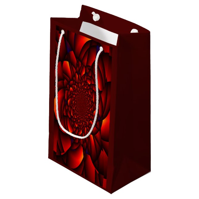 Red Black Blue Petal Kleine Geschenktüte (Vorderseite Schrägansicht)