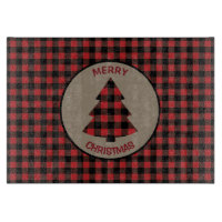 Red Black Buffalo Karierter Weihnachtsbaum