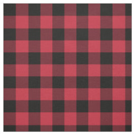 Red Black Buffalo Kariertes Muster Stoff