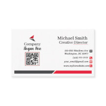 Red & Black Business Cards 3 Pack mit 100
