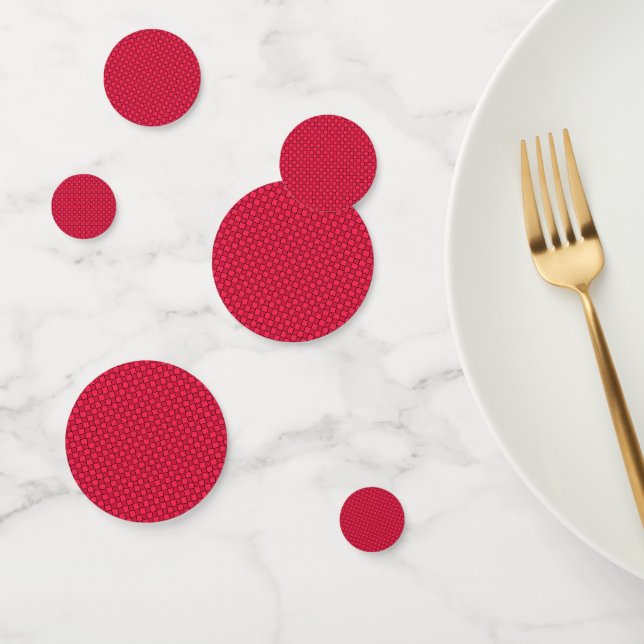Red Black Checkerboard Konfetti (Gruppe)