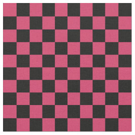 Red & Black Checkerboard Stoff