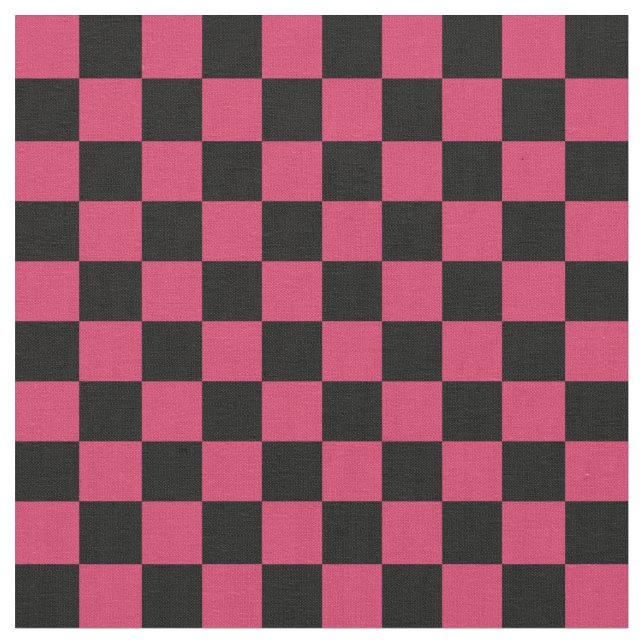 Red & Black Checkerboard Stoff (Nahaufnahme)