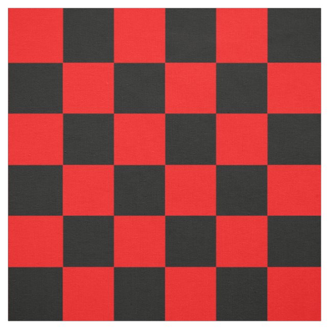 Red Black Checkered Karo Pattern Stoff (Muster)