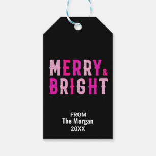 Red Black Christmas Holiday Party Geschenkanhänger