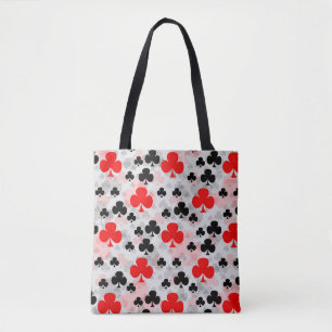 Red Black Clover Club Abstraktes Muster