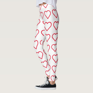 Red Black cool Modern Chic Hipster sammelt künstle Leggings