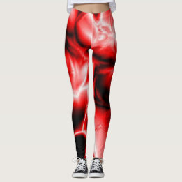 Red Black cool Modern Chic Hipster vereint künstle Leggings