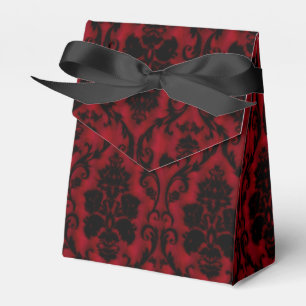 Red Black Damask Geschenkschachtel