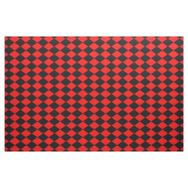Red Black Diamonds Stoff (Yard (91,4 cm))
