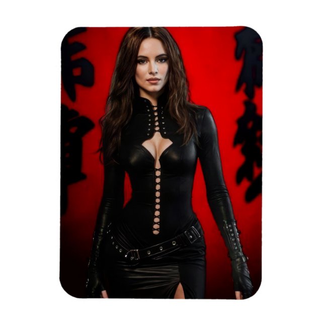 Red Black flexible magnet (Vertikal)