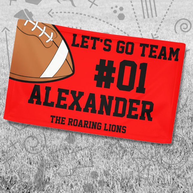 Red Black Football Team Banner (Von Creator hochgeladen)