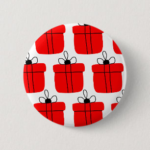 Red Black Geschenkboxen Design Weihnachten Kaffee  Button