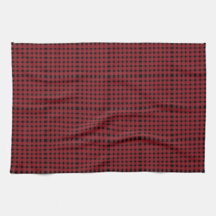 Red Black Gingham Kariert Pattern Geschirrtuch