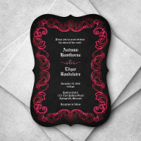Red Black Gothic Wedding