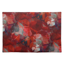 Red Black & Grau Modernes Abstraktes Muster