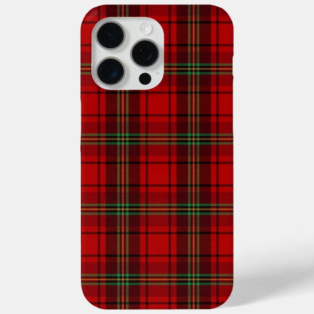 Red Black Green Cosy Plaid Case-Mate iPhone Hülle (Rückseite)