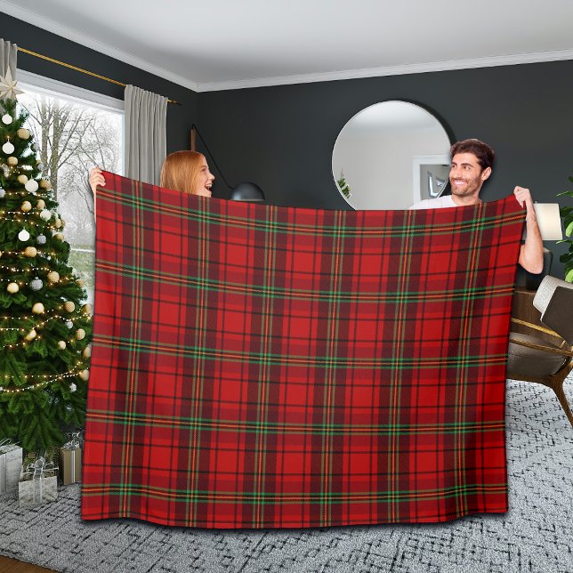 Red Black Green Cosy Plaid Fleecedecke (Von Creator hochgeladen)