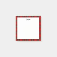 Red Black Green Cosy Plaid