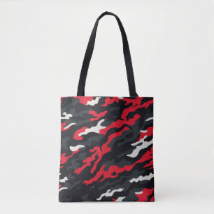 Red Black Grey White Camouflage Camouflage Pattern