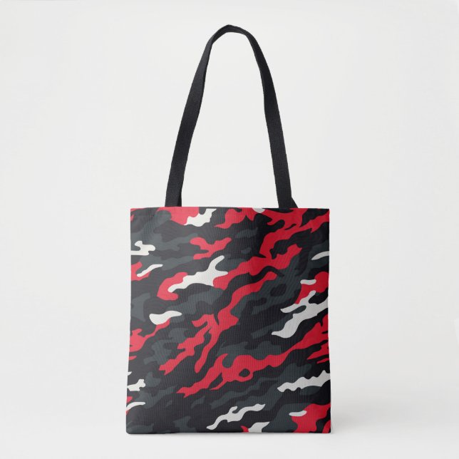 Red Black Grey White Camouflage Camouflage Pattern (Vorderseite)