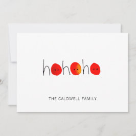 Red & Black Ho Ho Ho Hand bemalt Weihnachten