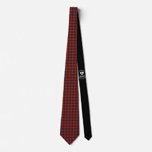Red Black Kariert - Emo - Neck Tie Krawatte
