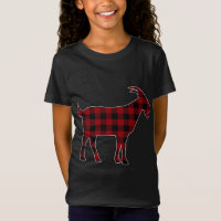 Red Black Kariert Goat Lover Bauer Matching Family