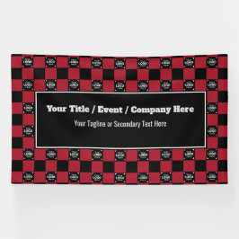 Red Black Karo - Corporate Event / Messe Banner