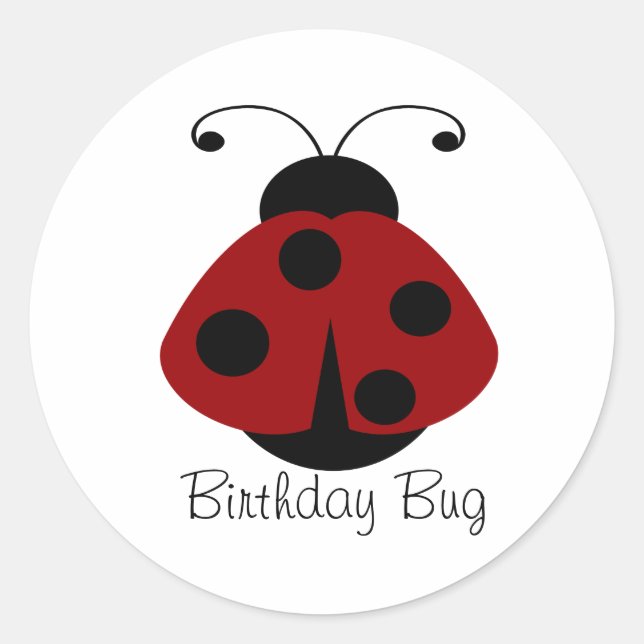 Red Black Ladybug Stickers (Vorderseite)