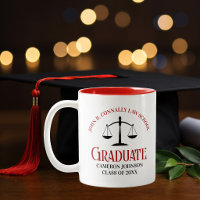 Red Black Law School Abschluss Personalisiert
