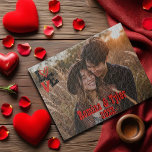 Red & Black LIEBE Design mit Foto, Namen und Datum Puzzle<br><div class="desc">Feiern Sie Ihre Liebe mit diesem Personalisierten Valentinstag-Puzzle mit einem stilvollen Rot-Schwarz-Design mit dem Wort "LIEBE" kreativ mit einem herzförmigen "O". Passen Sie es mit Ihrem Lieblings-Foto, Ihren Namen und einem besonderen Datum an, um einen herzlichen Sake oder ein einzigartiges romantisches Geschenk zu kreieren. Perfekt für den Valentinstag, Jubiläen oder...</div>