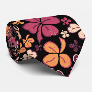 Red Black Lucky Kleeblatts Clover St Patrick`s Day Krawatte