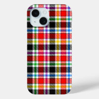 Red Black Multicolor Flannel Kariertes Tartan-Desi