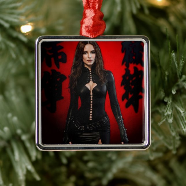 Red Black ornament Aus Metall (Baum)