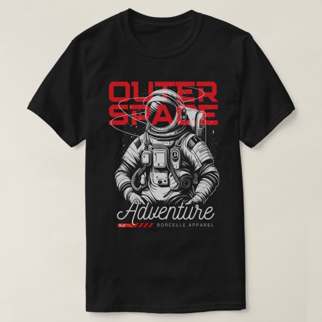 Red & Black Outerspace Vision T-Shirt (Design vorne)
