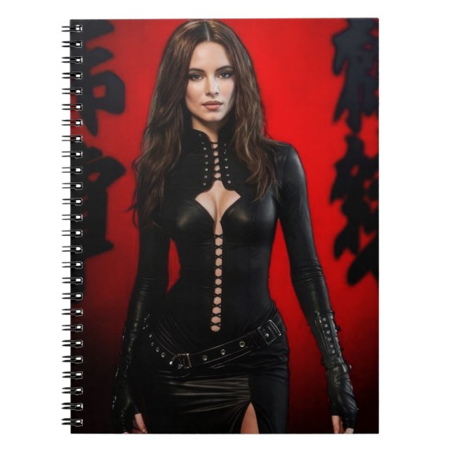 Red Black photo notebook Notizblock (Vorderseite)