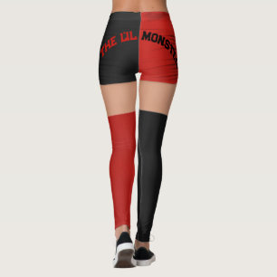 Red Black Shorts Knee Socks Name Roller Derby Leggings