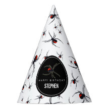 Red & Black Spider Geburtstagsparty