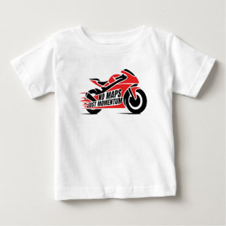 Red Black Sport Motorcycle  Baby T-shirt